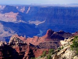 stunning view of the great canyon in the usa on a sunny day