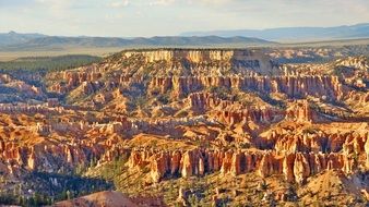 panorama of the picturesque bryce canyon