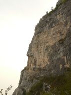 Climbing Garda Rock Crash view