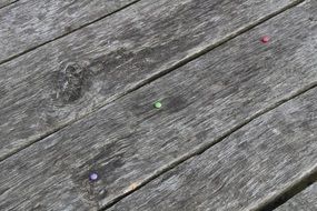 bright candies on wooden boards