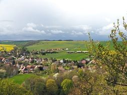 panoramic view of a village in sudharz