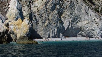 distant view of lalaria beach