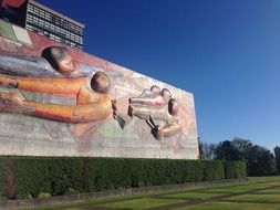 Mural of Mexican artist Jose David Alfaro Siqueiros