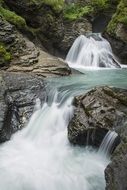 landscape of river waterfall in Switzerland