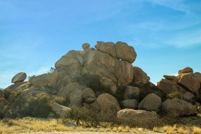 picturesque Rocks at blue sky, usa, new mexico