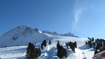 mountain ski area in Austria