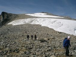 people Hiking mountain, Norway