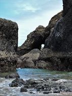 scenic three arch rocks in Oregon