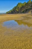 Landscape of Sand beach on island