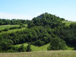 picturesque landscape near the village Jerzmanowice
