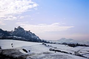 Verucchio Snow Landscape