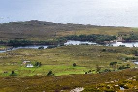 Beautiful scenic landscape of the countryside