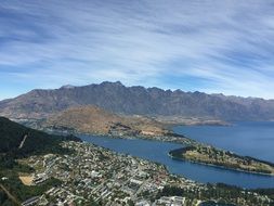 queenstown new zealand sea bay landscape