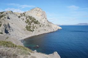 mountain near the black sea in Crimea
