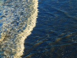 The waves on pacific ocean