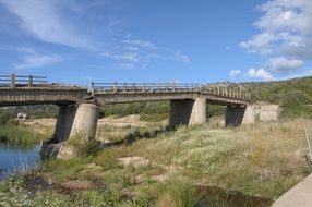 destroyed bridge in sardinia