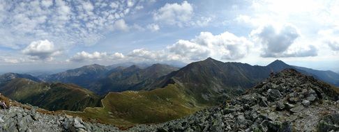 panoramic view of the western tatras
