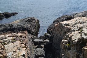 cliffs near the ocean on the coast