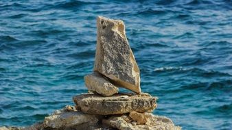 pile of stones in cape greco