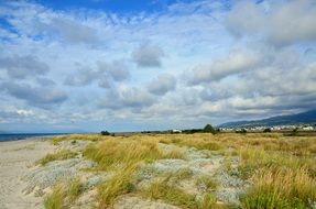 Dynamic Clouds above sand dunes