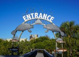 entrance to apollo beach in Florida