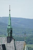 roof of a medieval castle in wernigerode