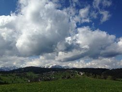 cloud sky Tatra Bukovina Poland Landscape