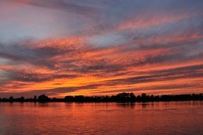 River red Sunset