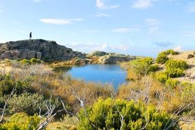 picturesque landscapes in serra on a sunny day