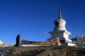 prayer flags, western sichuan, baita