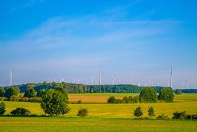 Wind Turbines in countryside