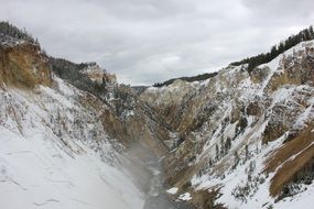 Waterfall Mountains Winter River