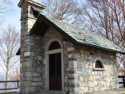 stone chapel among nature
