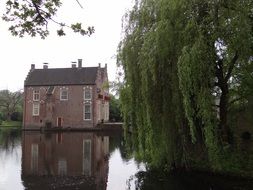 Landscape of the Castle and lake