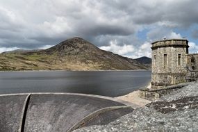 panorama of reservoir in northern ireland
