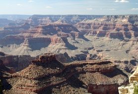 clear sunny day over the grand canyon