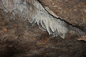 Mountain Cave with Stalactites scene