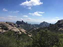 Sky Mountain Montserrat panorama