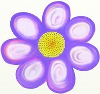 drawing of a lilac flower