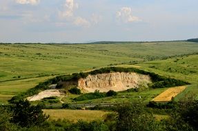 Quarry in Field, romania, Transylvania