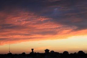 Sunset Landscape The Sun Sky