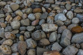 A lot of the colorful rocks