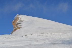 landscape of the snowy dombay