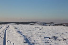 landscape of delightful Winter Snow