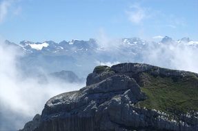 Alpine mountains Switzerland spring