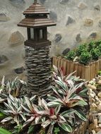 stone tower lamp