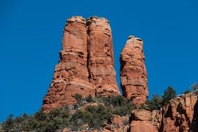 Landscape with the cliff in Sedona