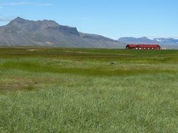 Landscape of the mountains in Iceland