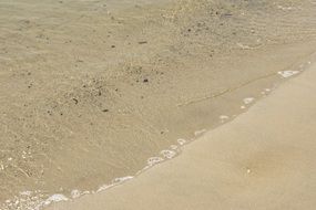beach with waves of water
