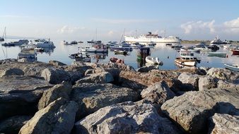 Rocky coast in Istanbul